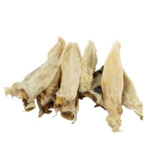 orecchie di agnello con pelo per cani